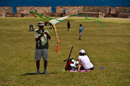 Kites at El Morro, San Juan, Puerto Rico