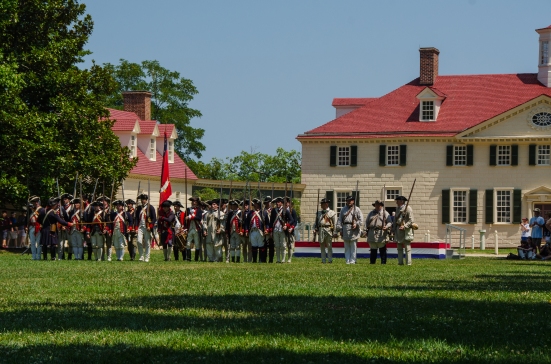 Military Drill at Mount Vernon, First VA Regiment 