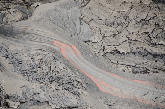 Lava flow of the Kilauea Volcano, Hawaii