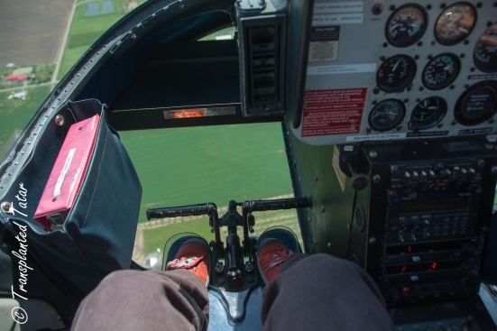 Feet window, Helicopter to Niagara Falls, Canada