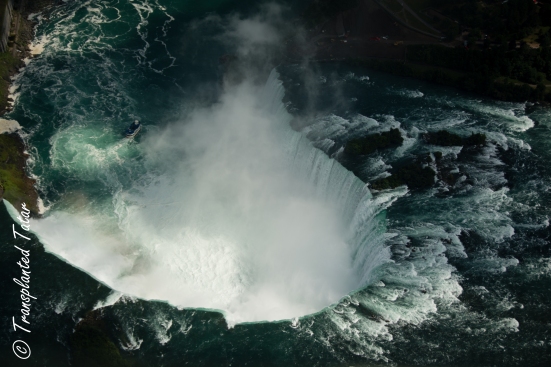 Aerial view of Horseshoe Falls, Niagara Falls, Canada 