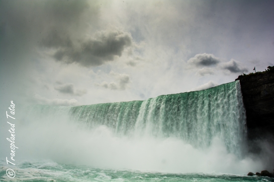 Horseshoe Falls from boat, Niagara Falls, Canada 