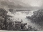 A litograph of Canada's Horseshoe Falls, Niagara Falls