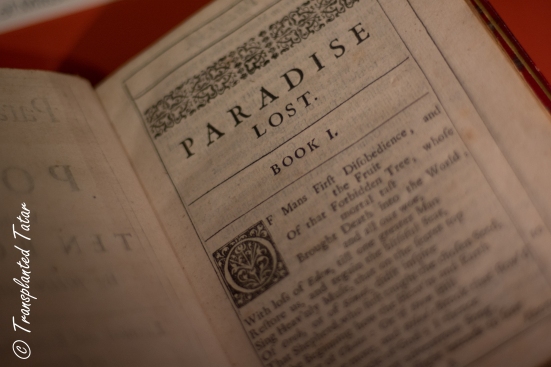 Paradise Lost first issue, Huntington Library, Los Angeles