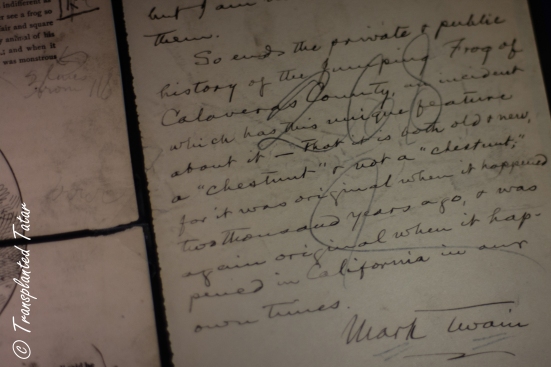 Mark Twain's signature, Huntington Library